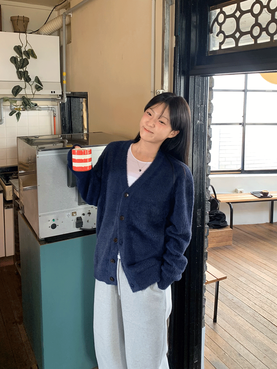 뮤트웜 [ 전컬러 당일출고 ] 나트 소프트 앙고라 가디건