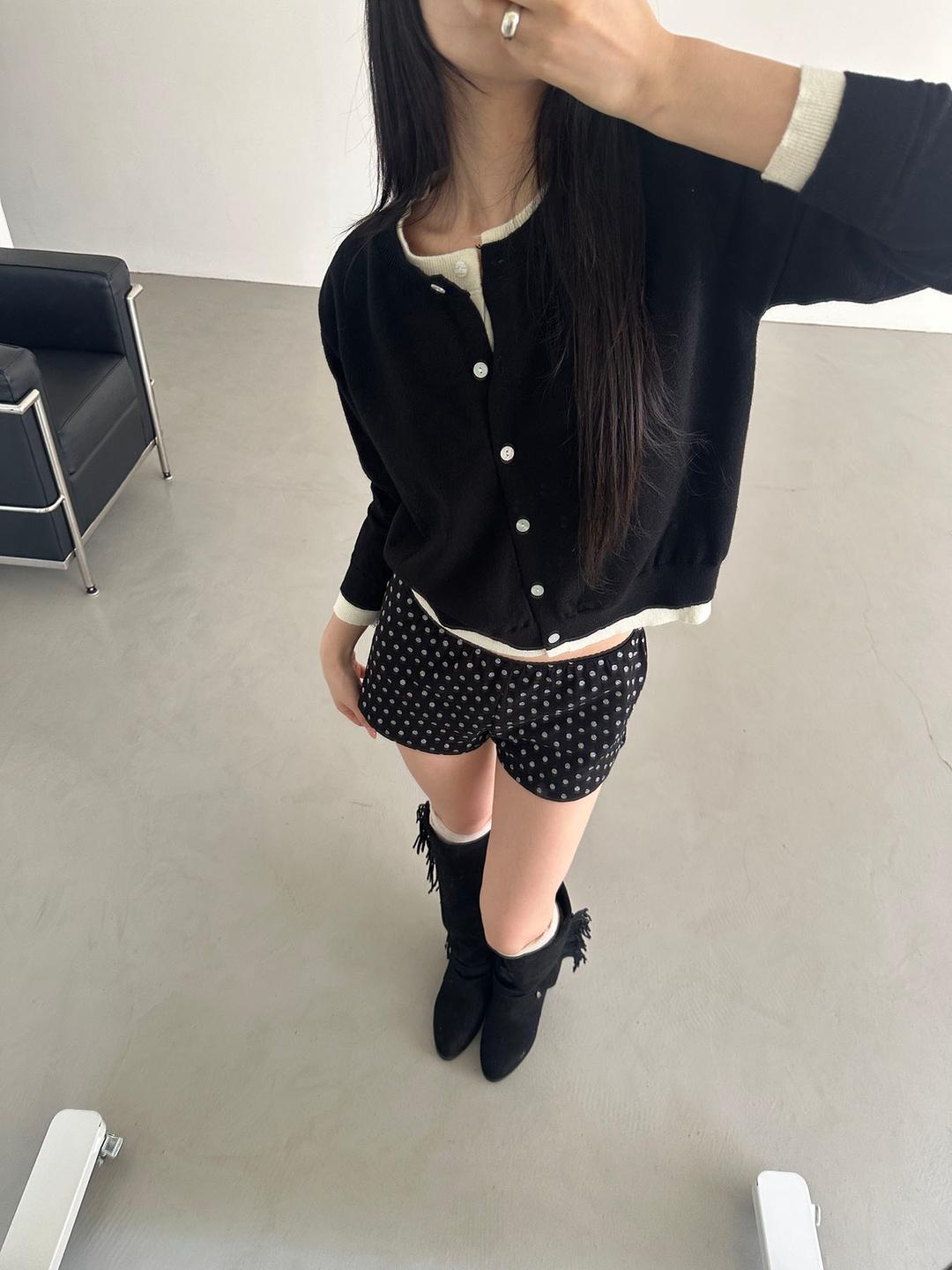 이너뮤트 layered color cardigan (4color)