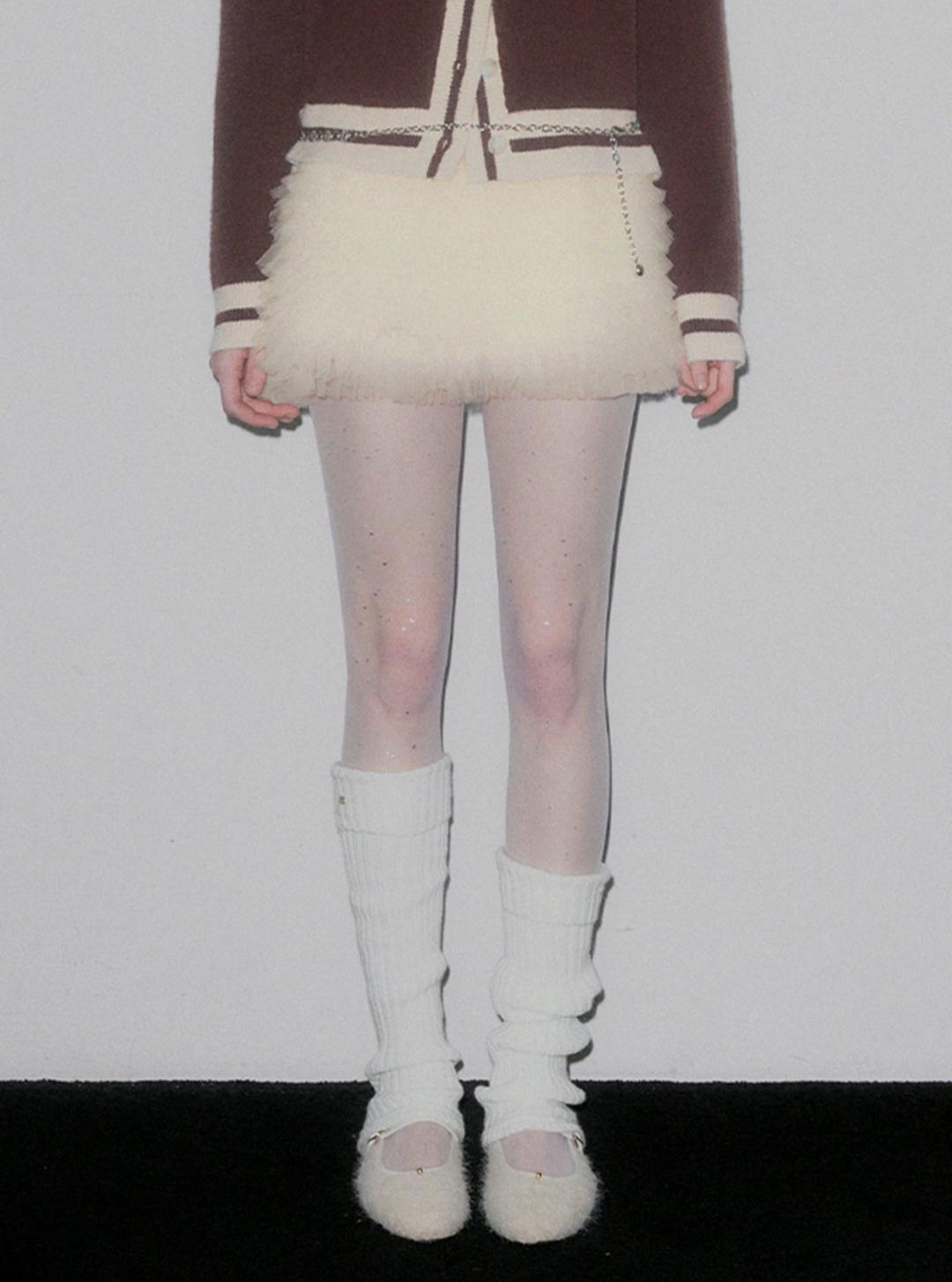 트위 [온라인단독] 슈델 쉬폰 캉캉 미니 스커트