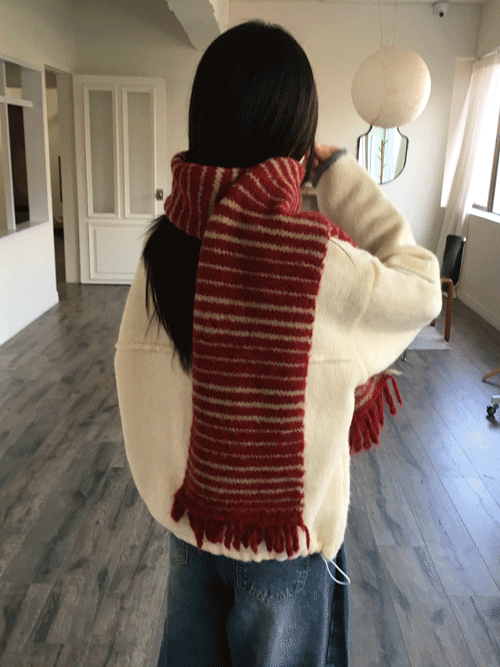 히어린 캔디 스트라이프 머플러 (5colors)