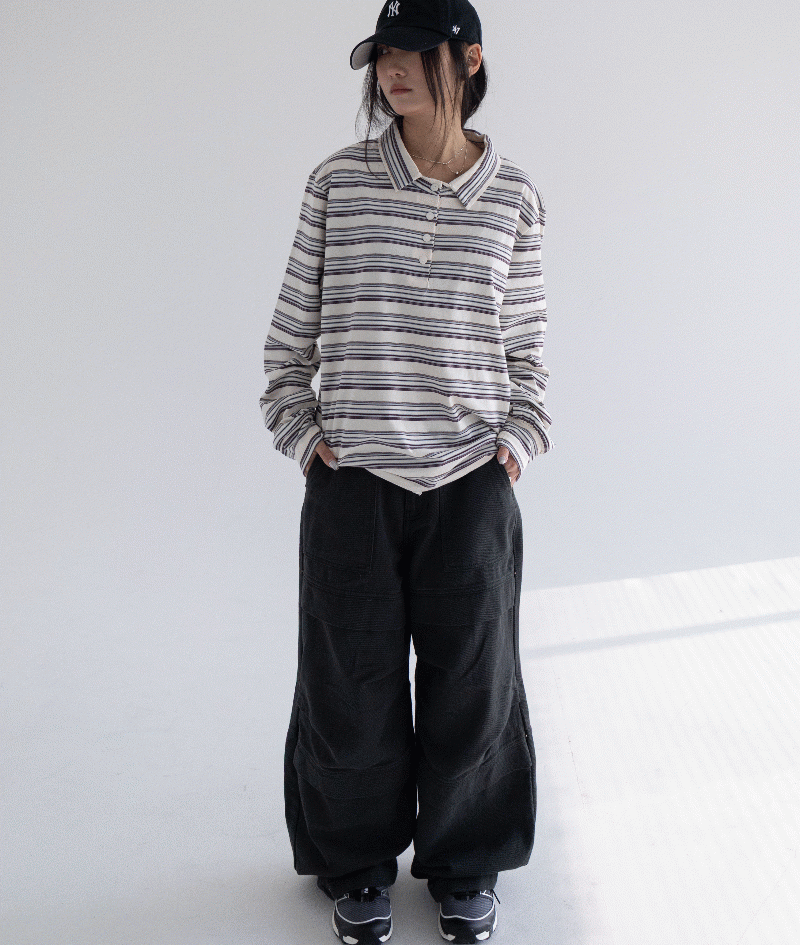 언타일 스메 카라 스트라이프 럭비티