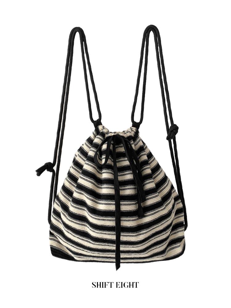 시프트에잇 *20%할인/정품/주문폭주/당일배송* 포레 스트라이프 짐색 스트링백 백팩 가방