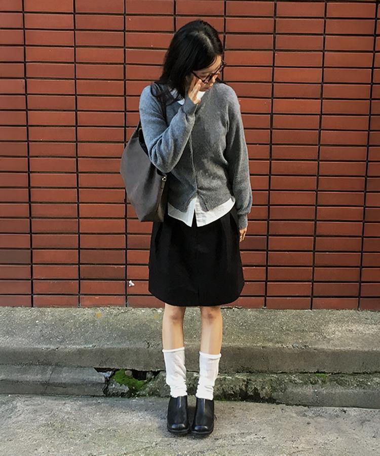 슈펜 [스웨이드/레더ver] 스티치 커버 플랫 로퍼 HPWWCFF812