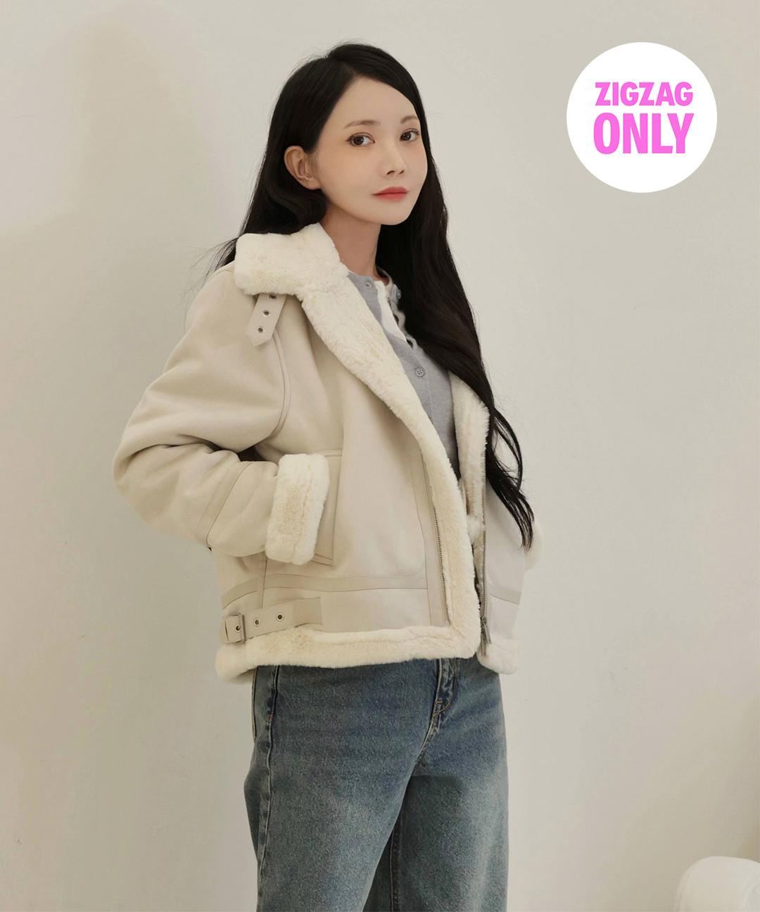 스파오 [앨리스펑크,묵화PICK💖/직잭 단독] 퍼배색 무스탕_SPJLF4VW04