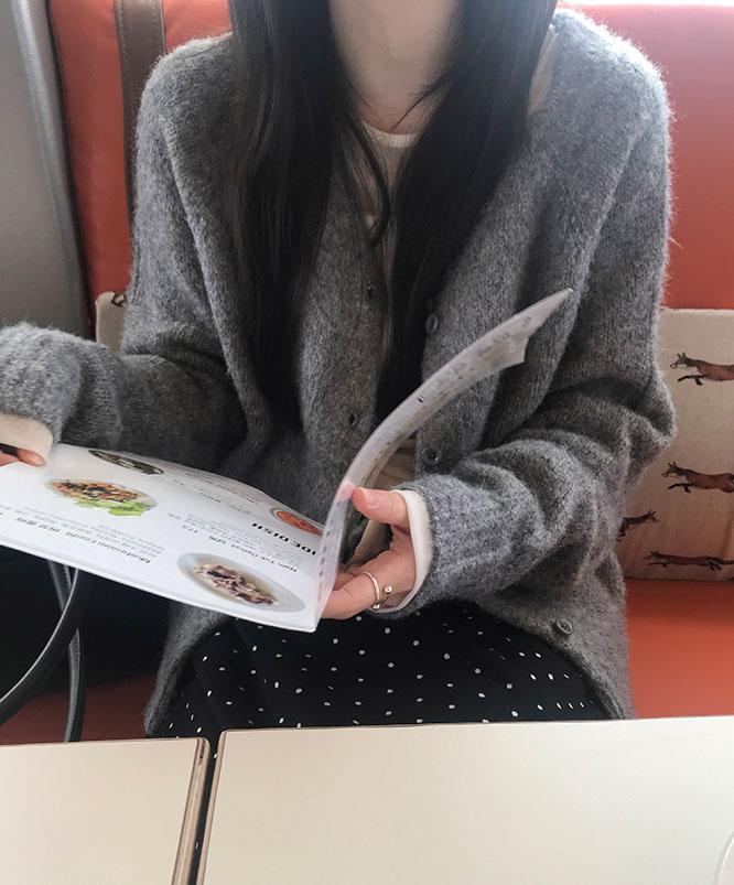 니어웨어 [⛄겨울신상/당일발송] 언유즈얼리 나이스 브이넥 가디건 (6color) 제작/여리핏/v넥/루즈핏/오버핏가디건/레글런/나그랑