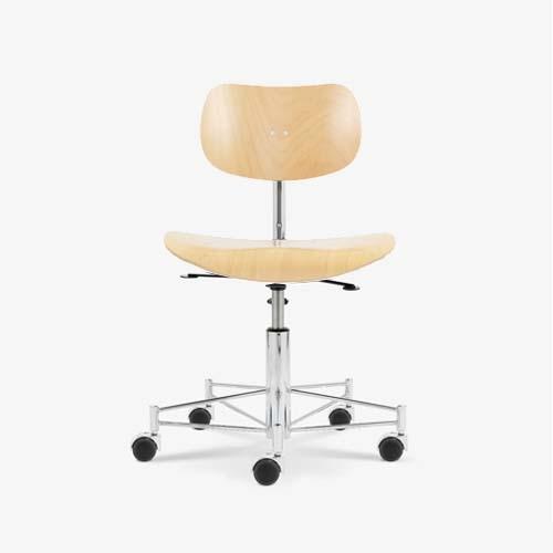 SBG197 R Swivel Chair (Beech)