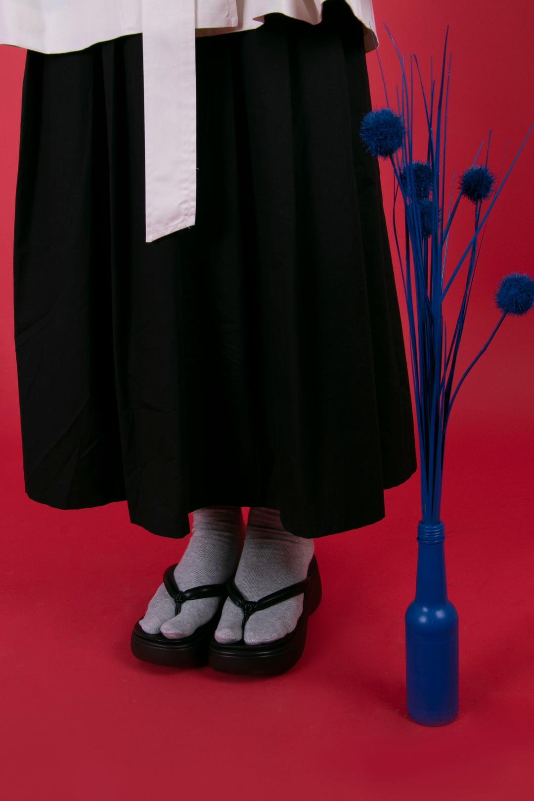 타비 양말 (black, white,grey)