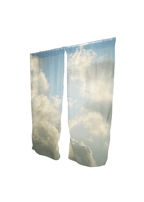 The clouds floated over your head.