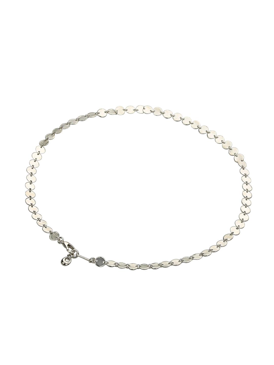 PLANE DOTS SILVER NECKLACE