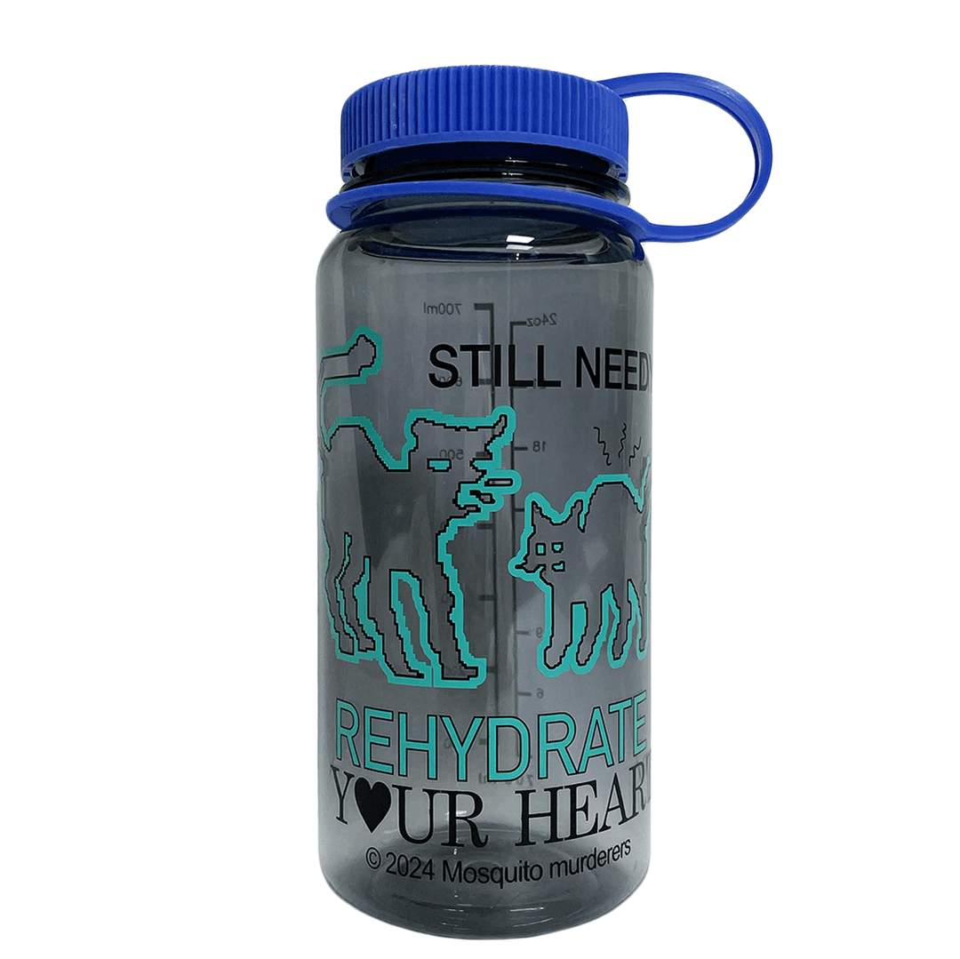STILL NEEDY? REHYDRATE YOUR HEART WATER BOTTLE (Black)