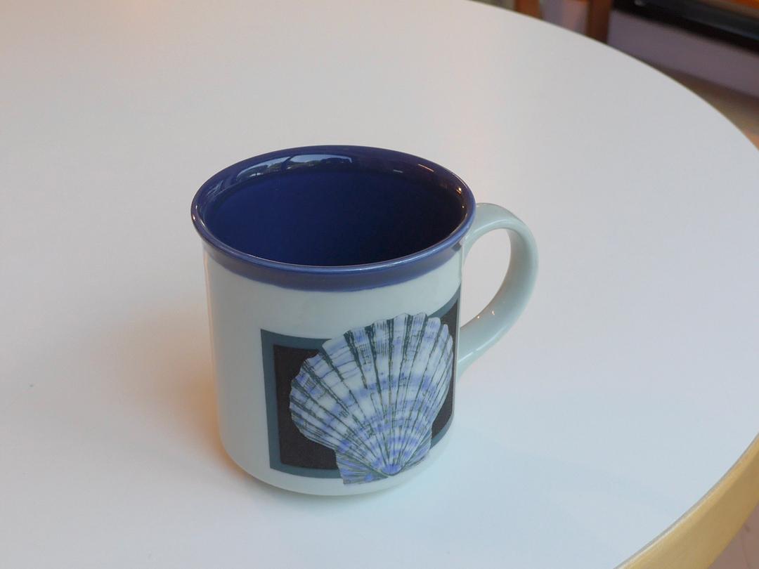 blue shell mug