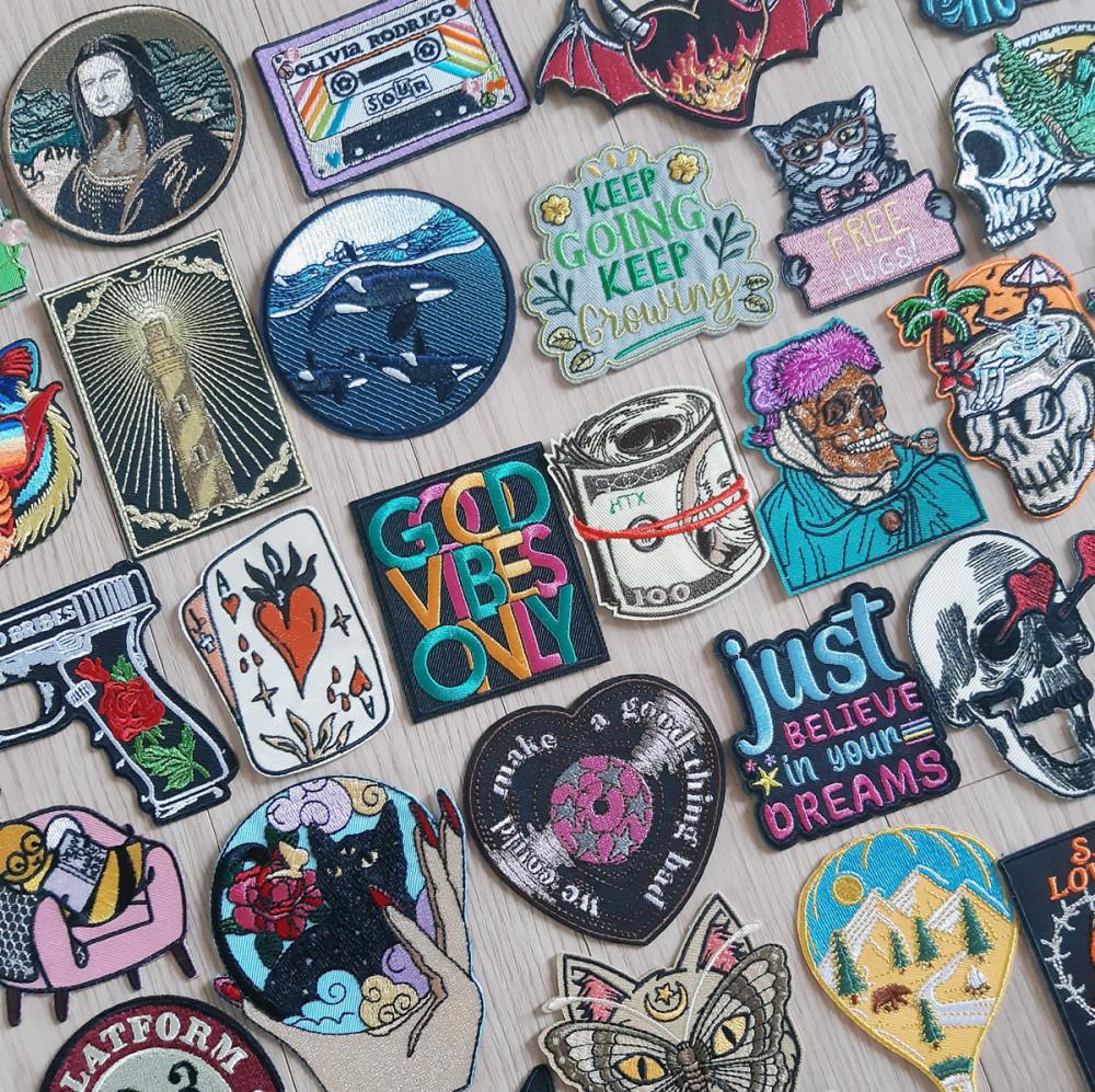 공구리﻿ 초고퀄 정교 자수  DIY 패치 모티브 와펜 개성표현 아이템  자수와펜 핸드폰꾸미기 의류리폼