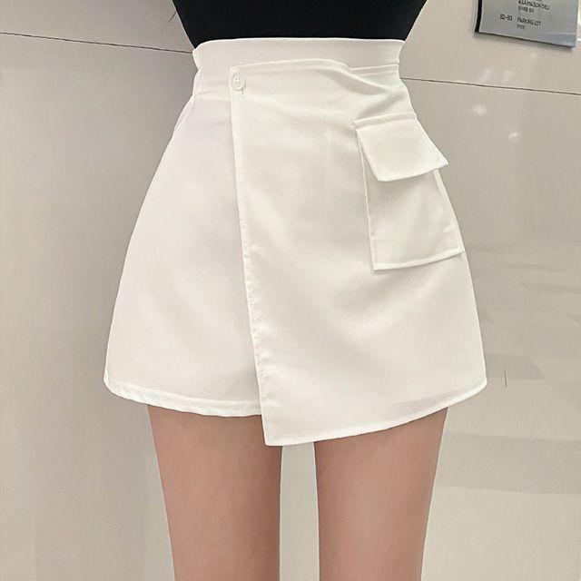 [허리밴딩/핏존예ෆ] 로미 랩 치마바지,pt