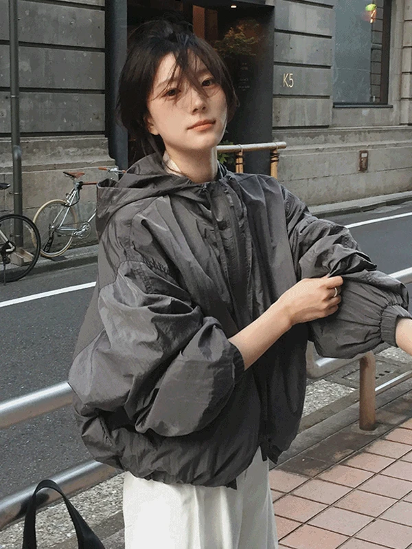 [앱구매시 40%할인/생활방수💦] made. 더블볼륨 디테일 후드점퍼 (웰메이드 바람막이) - 2 color (무료배송/오늘드림🚚)