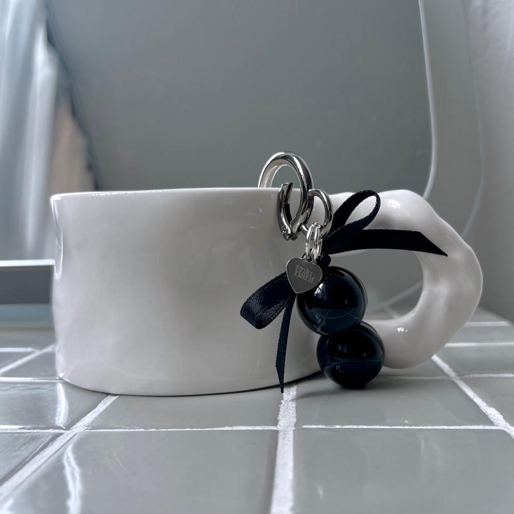 ENLUNANT | Bubble Ribbon Keyring_Black