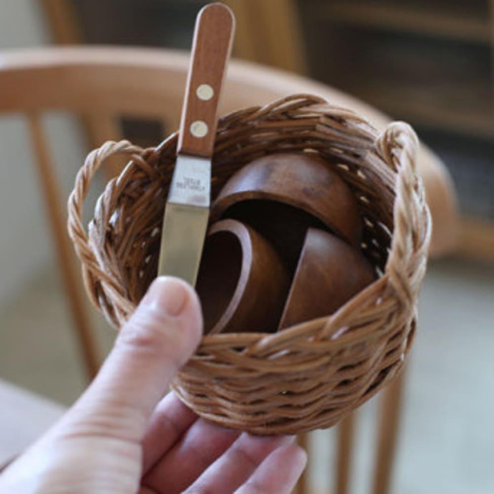 자카 라탄 미니 바스켓