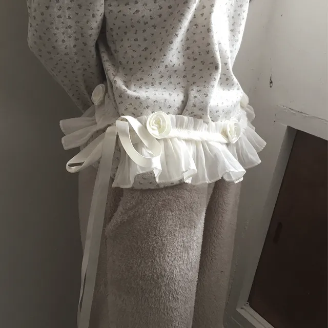 로자 코사지 레이스 벨트 (2c)