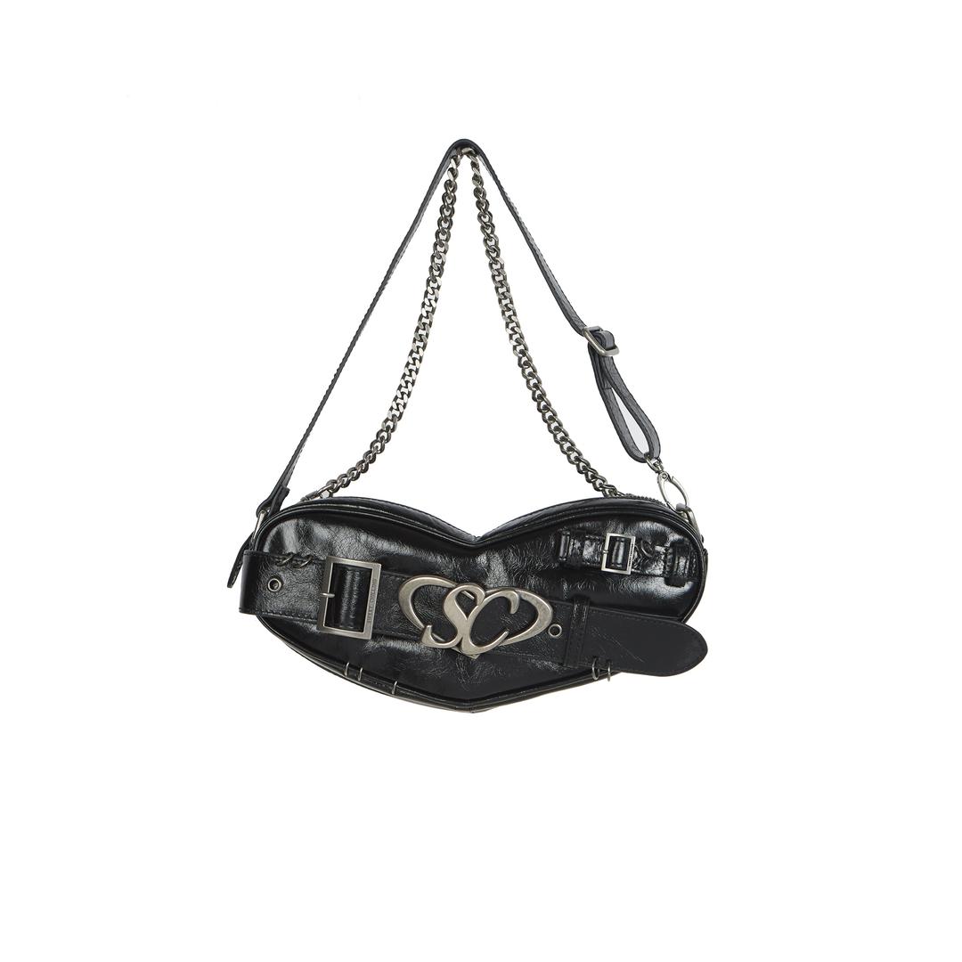 SC LOGO CHAIN HEART BAG & CHAIN  HEART MINI BAG - Heart Bag