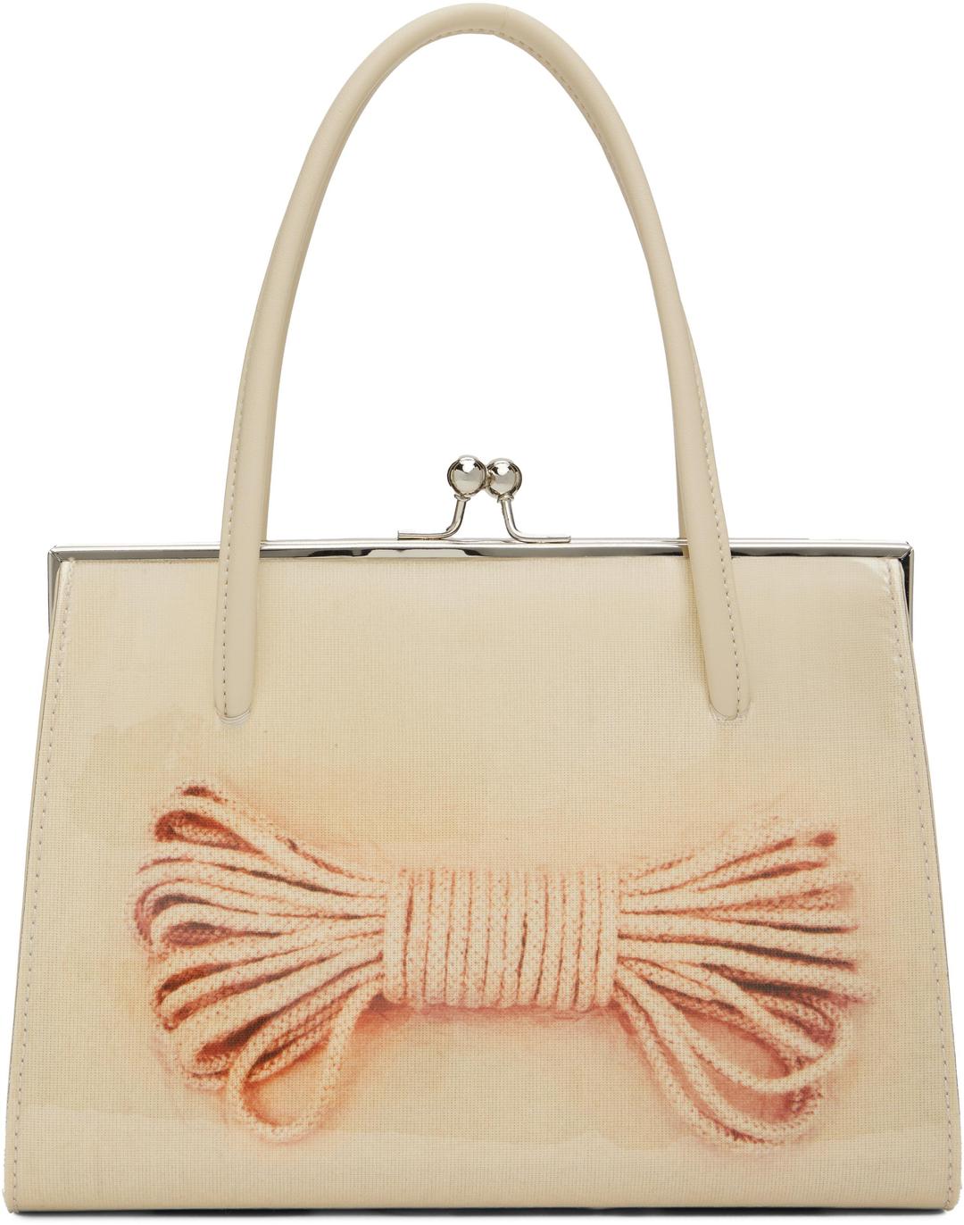 I'M SORRY BY PETRA COLLINS SSENSE 익스클루시브 오프 화이트 ANTONI & ALISON 스트링 피스 #1 숄더백 PCWHB001AC_PV