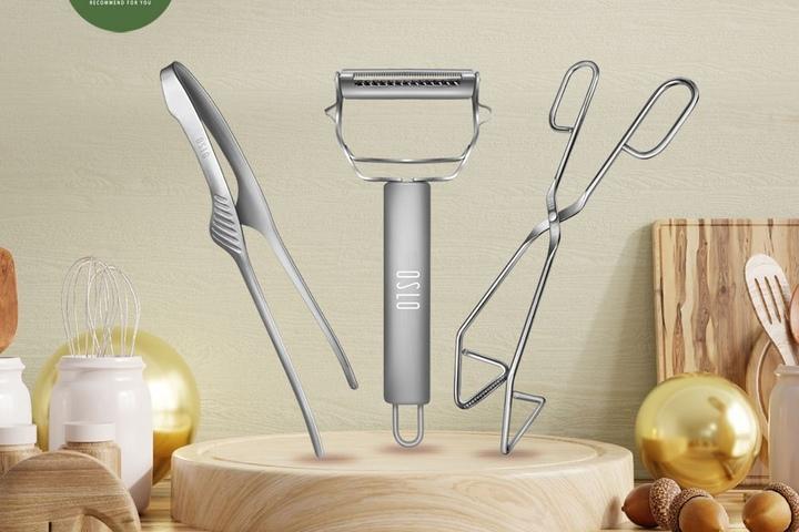 올스텐 스테인리스 조리도구 집게 필러 3종세트