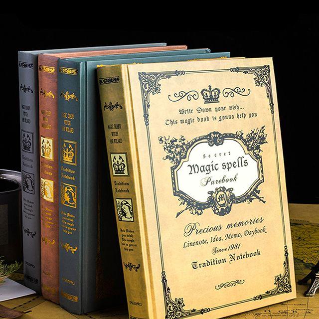 해리포터 감성 빈티지 다이어리 3년 5년 2022년 레트로 하드커버 데일리 리포트 성인 일기장