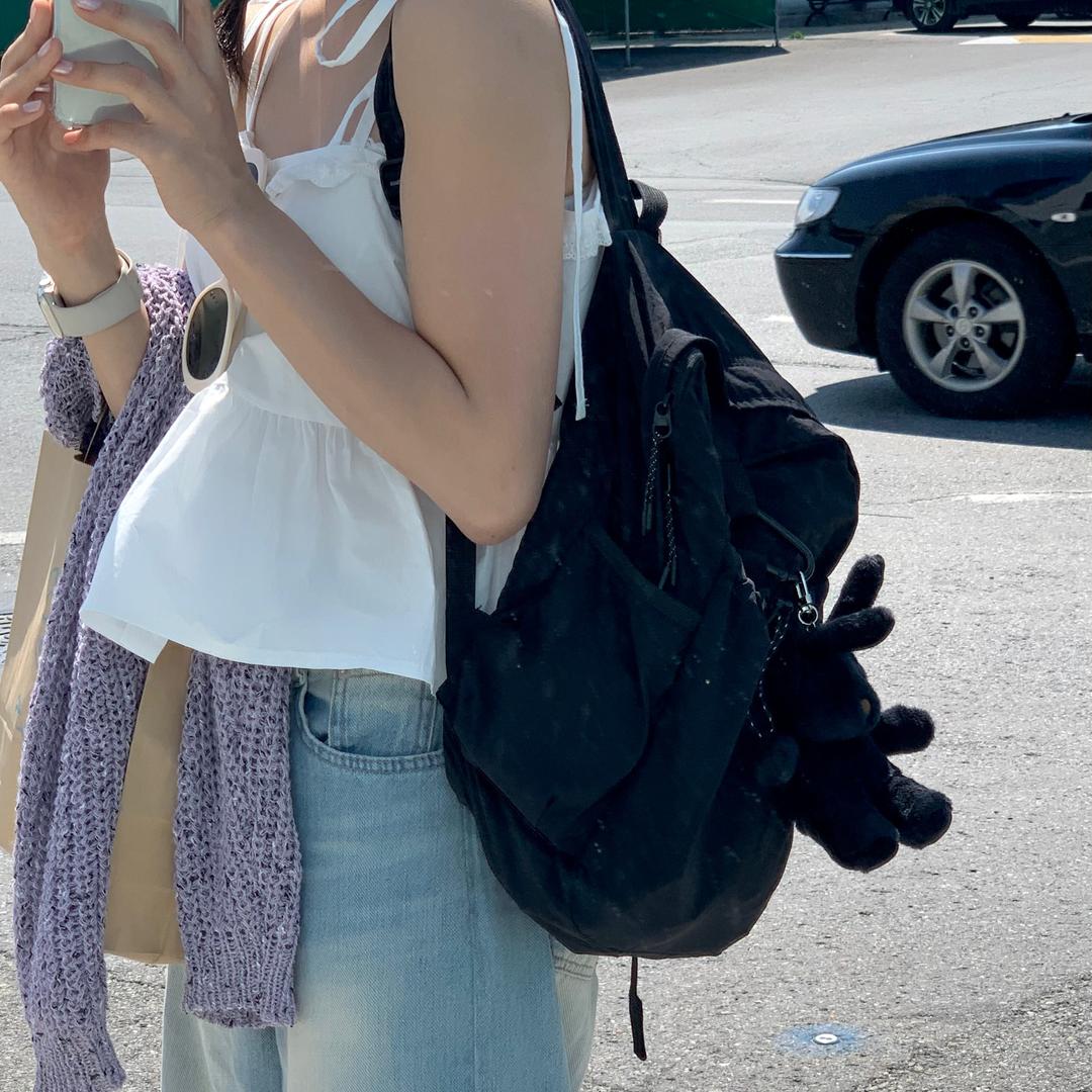 오브그린 [당일발송/키링구매가능] 비너 나일론 스트링 백팩