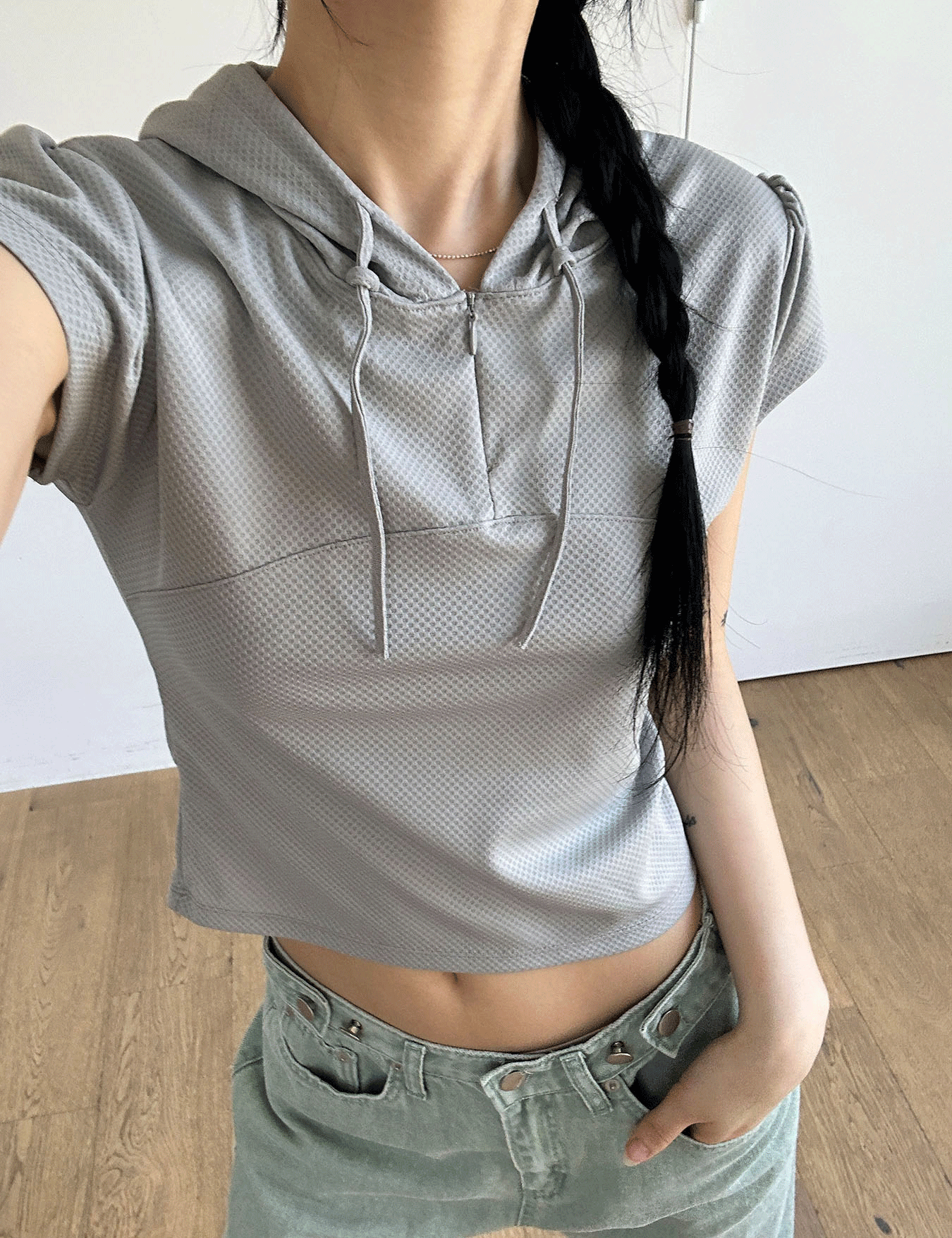 cool mesh hoody (3color)