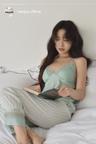 room no.403 Chloe mint/ robe+pajamas SET