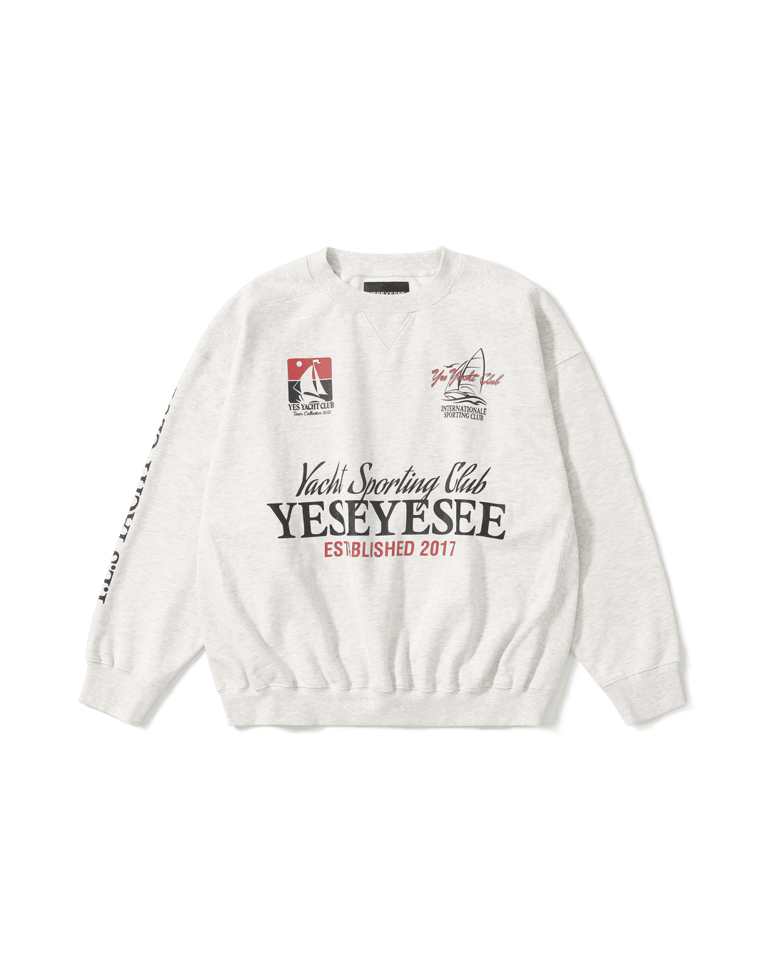 Y.E.S Yacht Sweatshirt Light Grey