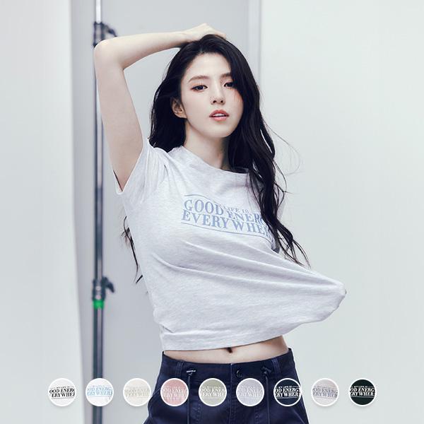 지오다노 미니핏 그래픽 티셔츠 394504