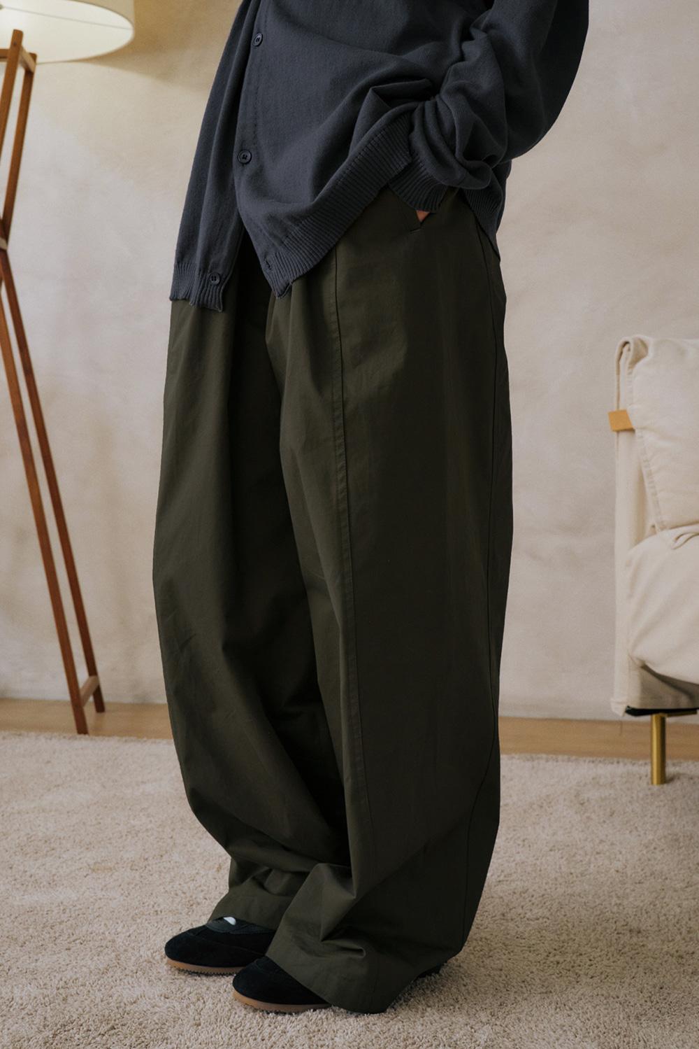 unisex side sim pants khaki [3color]
