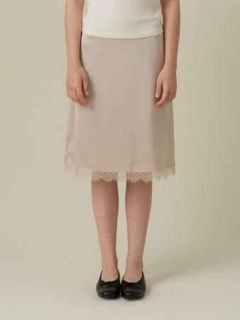 이런 상품 어때요? [망고매니플리즈 10/24 예약배송] AILE SATIN LACE SKIRT_CREAM BEIGE