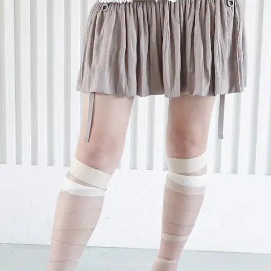 샵페어리 드레이프 스커트 브라운