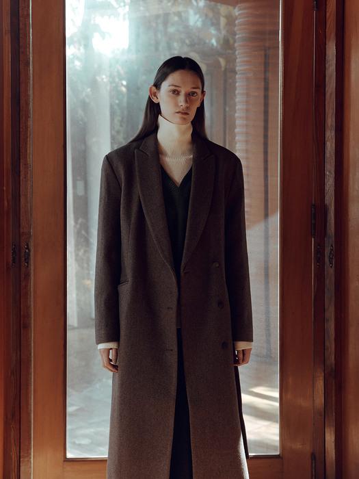 [단독] SIDE BELTED COAT [BROWN]