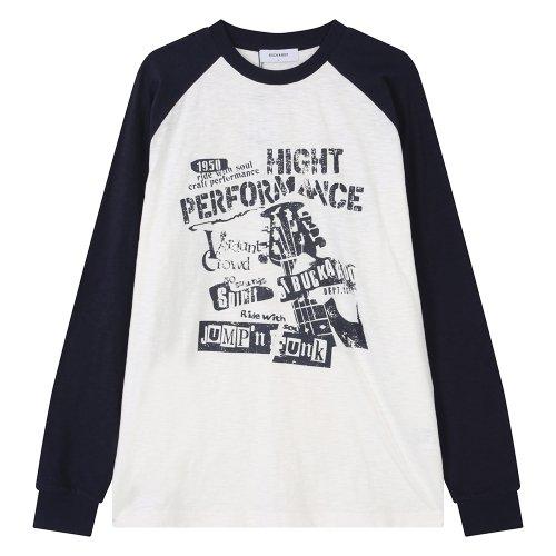 26수 슬럽 루즈핏 라글란 긴팔 TS(B241TS030P) 오프 화이트