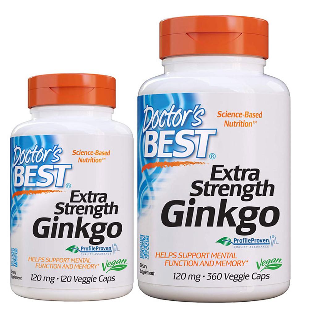 닥터스베스트 징코빌로바 120mg 120캡슐/360캡슐 은행잎추출물