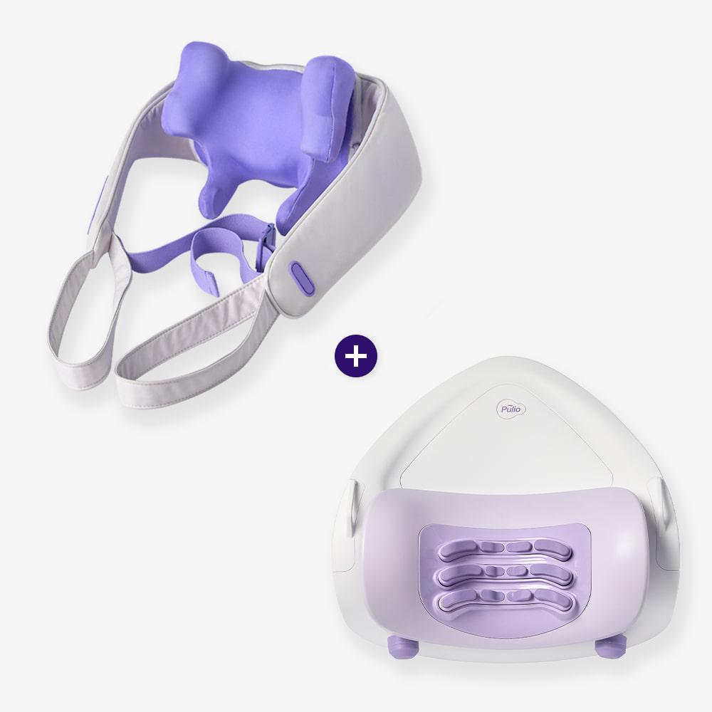 목 어깨 마사지기 + 넥풀러