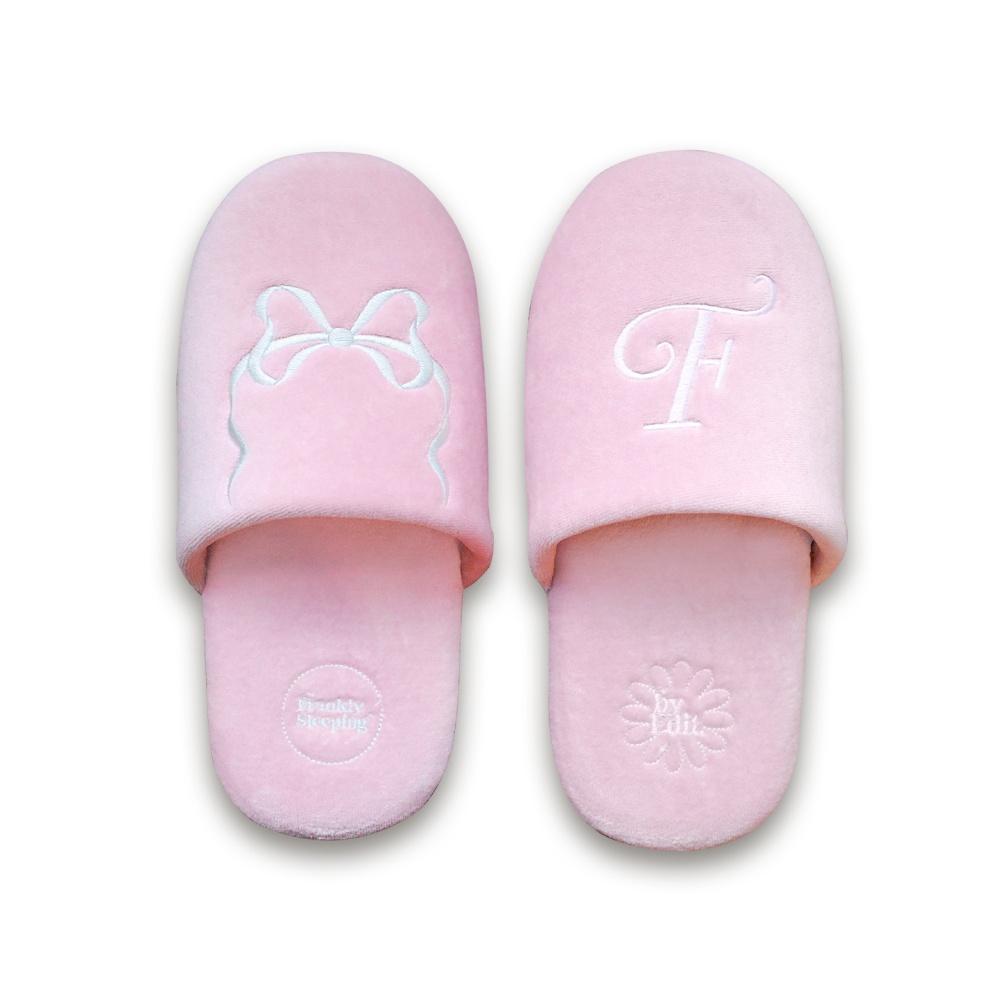[FRANKLY X By Edit] Room Shoes,Velour Pink