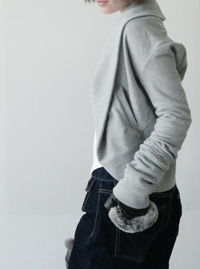 코튼 스웨트 볼레로 (2c)