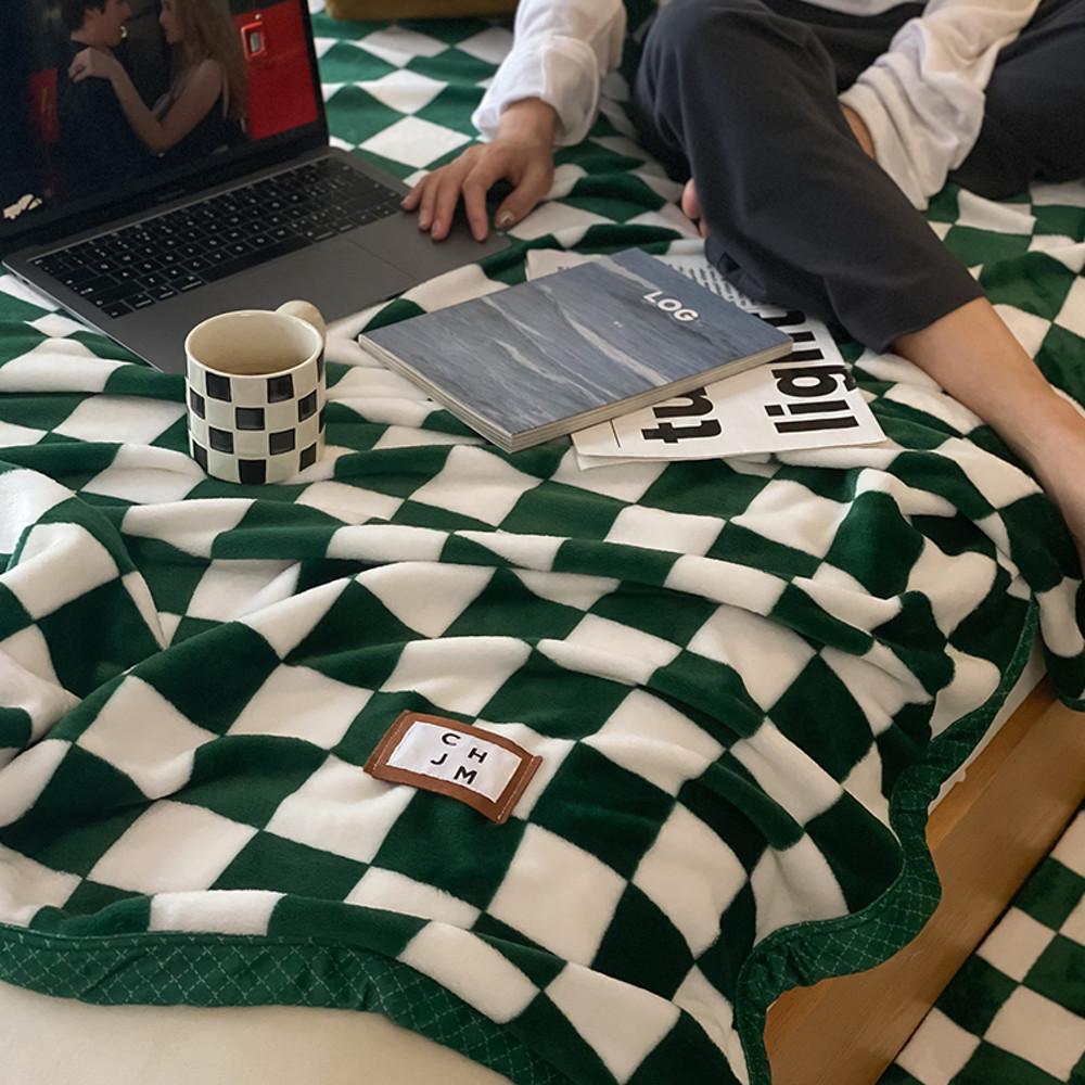 4color 체커보드 따뜻한 집순이담요