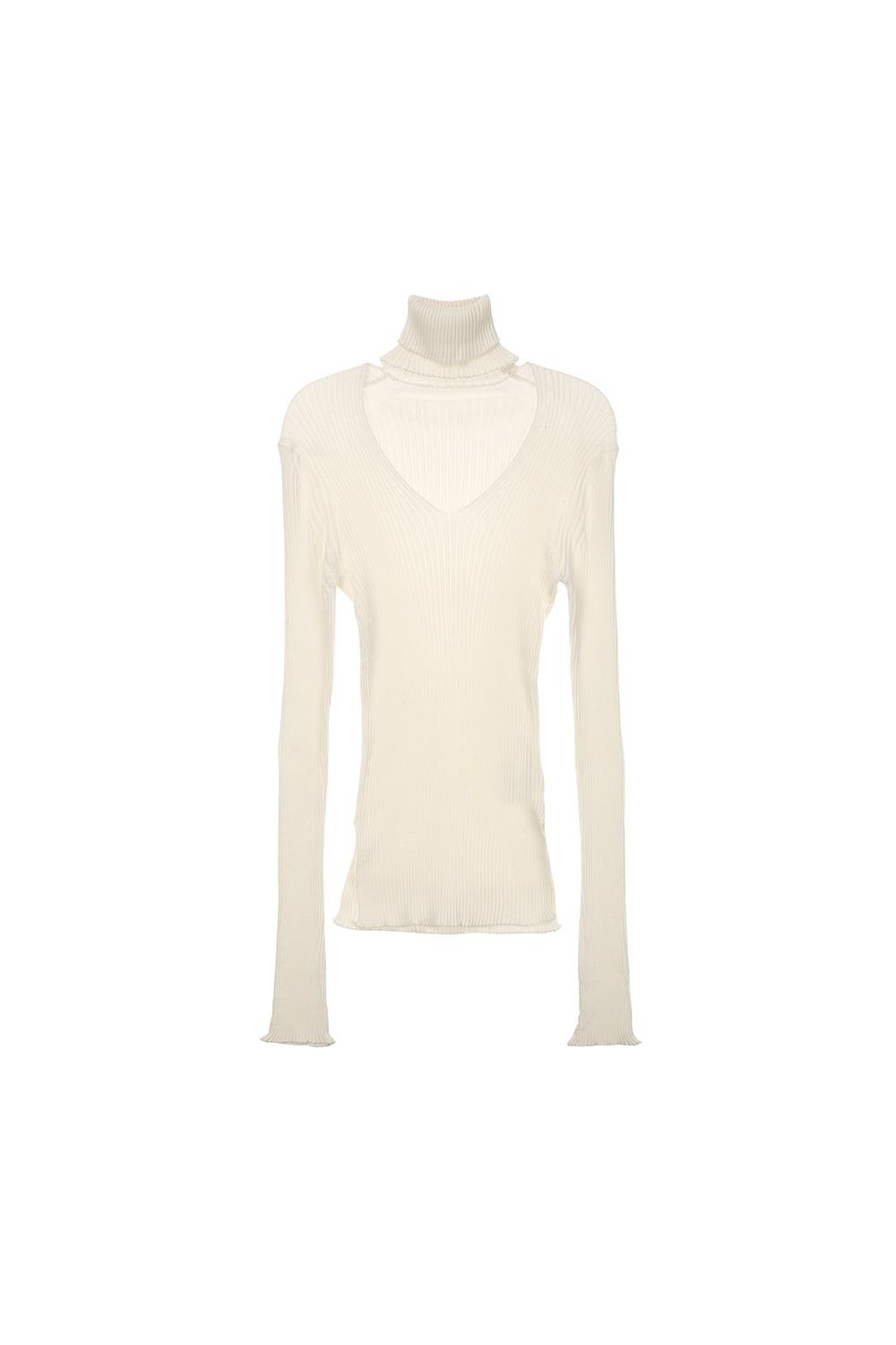 Cotton Slim Knit, Ivory