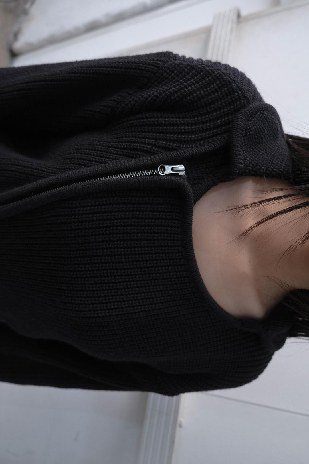 (7) PIPING KNIT ZIP UP