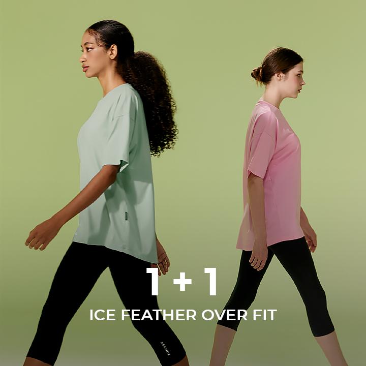 아이스페더 오버핏 티셔츠 1+1