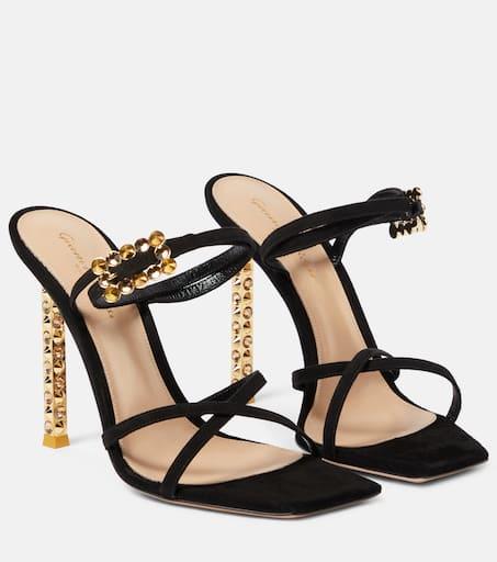 Wonder embellished suede sandals