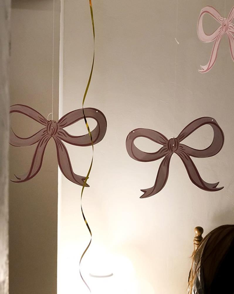 생일파티용품 리본 보우 행잉 크리스마스 인테리어 장식 소품 아이방꾸미기