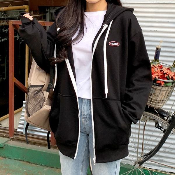 [인기템] 치즈 화이트 후드집업