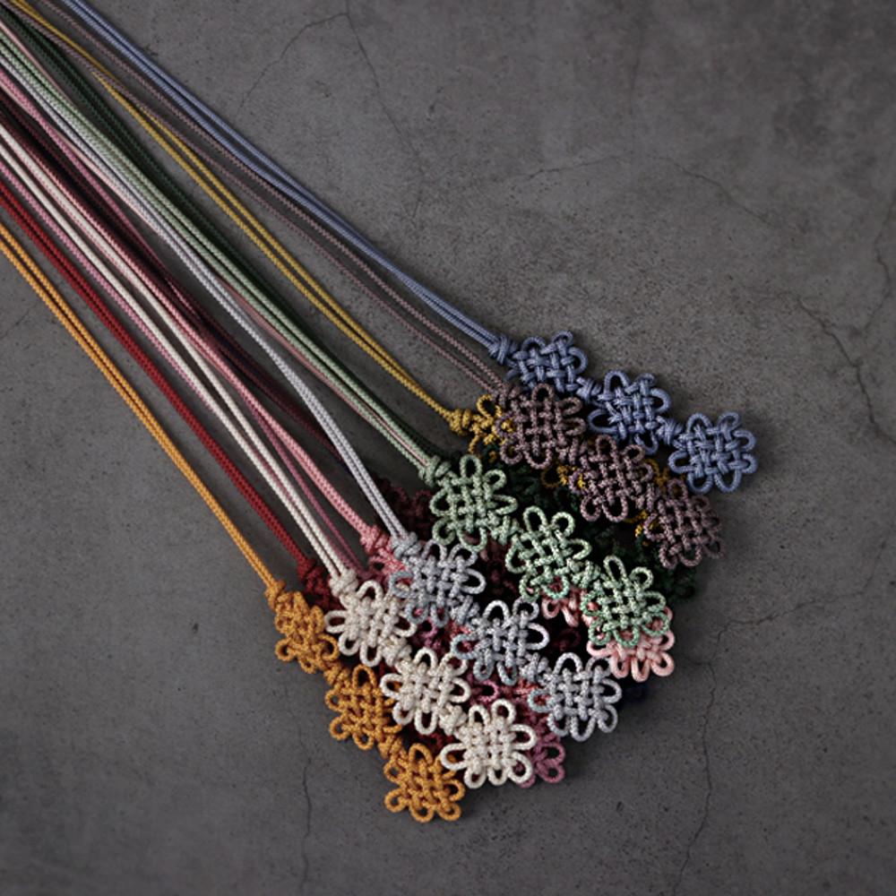 통샵 3단 국화매듭