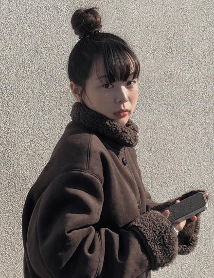 리전트 리버시블 양털 스웨이드 무스탕 자켓