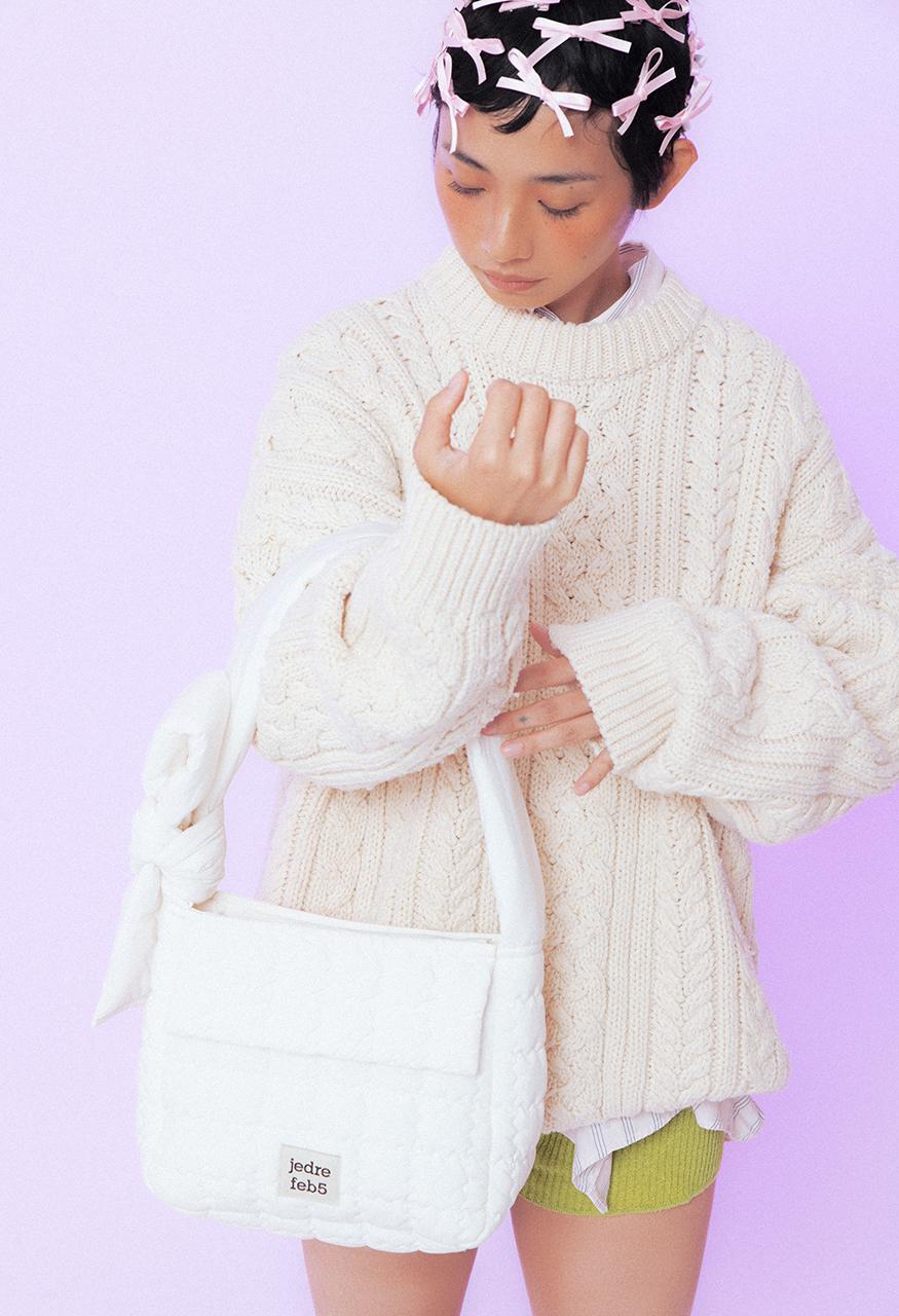 Puzzle padded mini bag_ 4colors