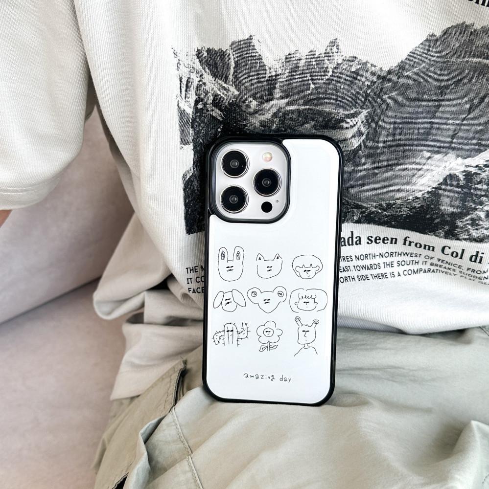 선글라스 패밀리 에폭시 범퍼 케이스